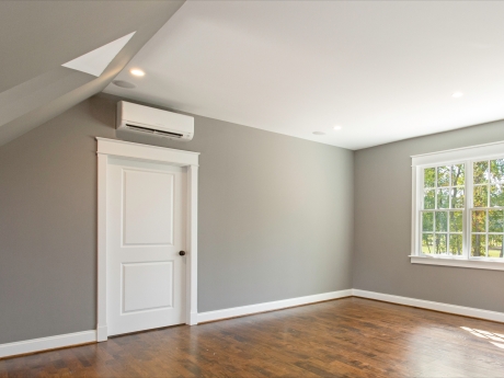 heat pump in a room